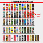 5pcs 18650 Battery Wrappers