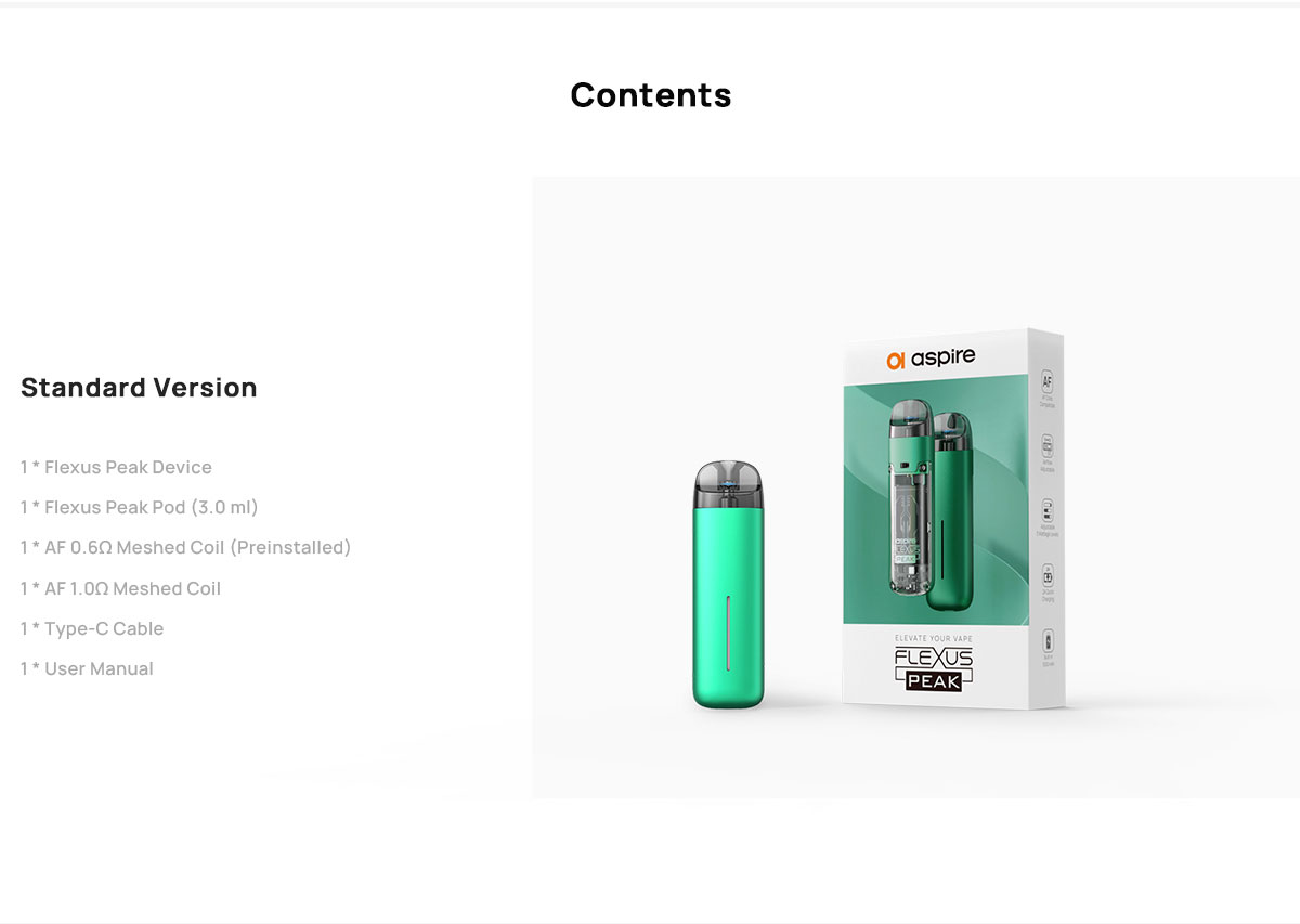 Aspire Flexus Peak Pod Kit