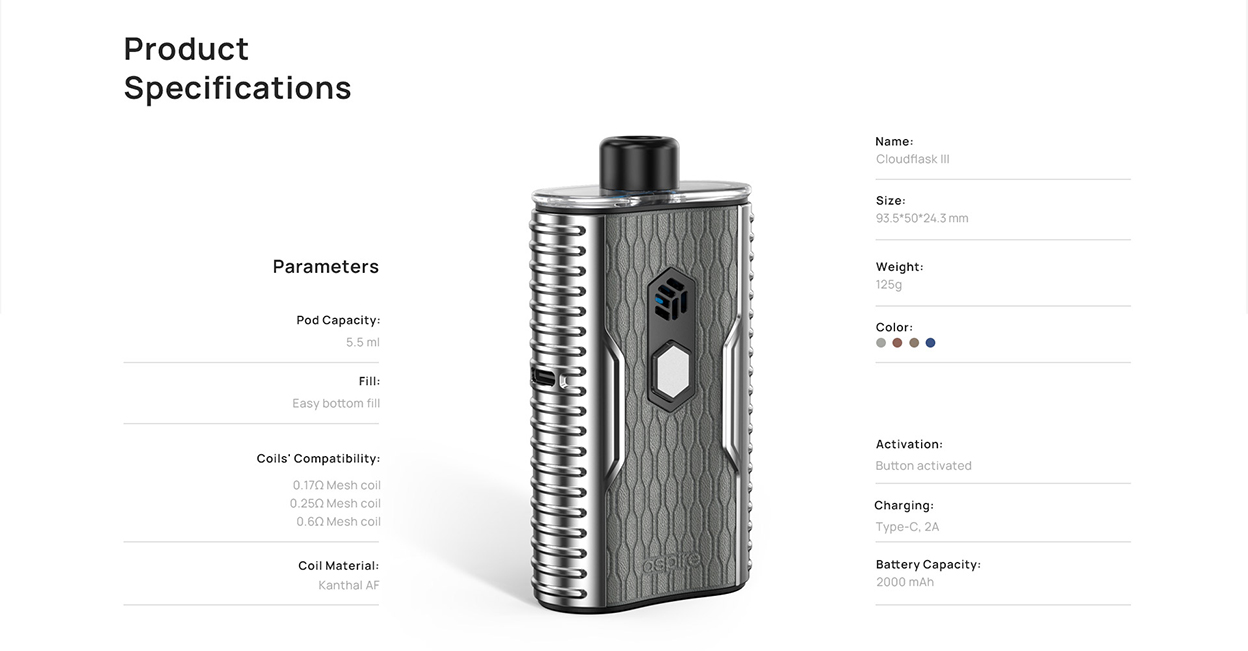 Aspire Cloudflask 3 Kit