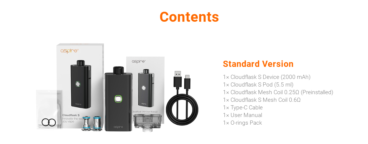 Aspire Cloudflask S Kit Kit