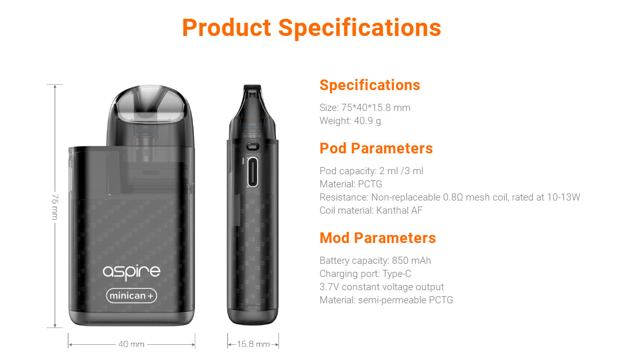 Aspire Minican Plus Kit