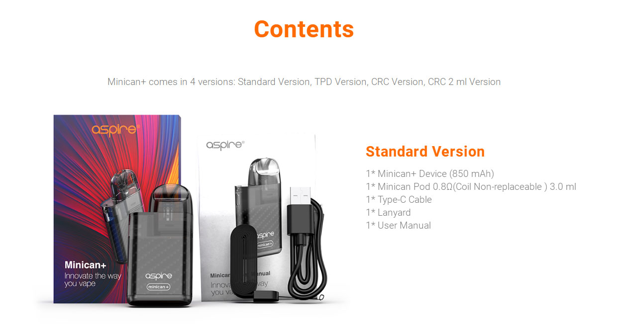 Aspire Minican Plus Kit