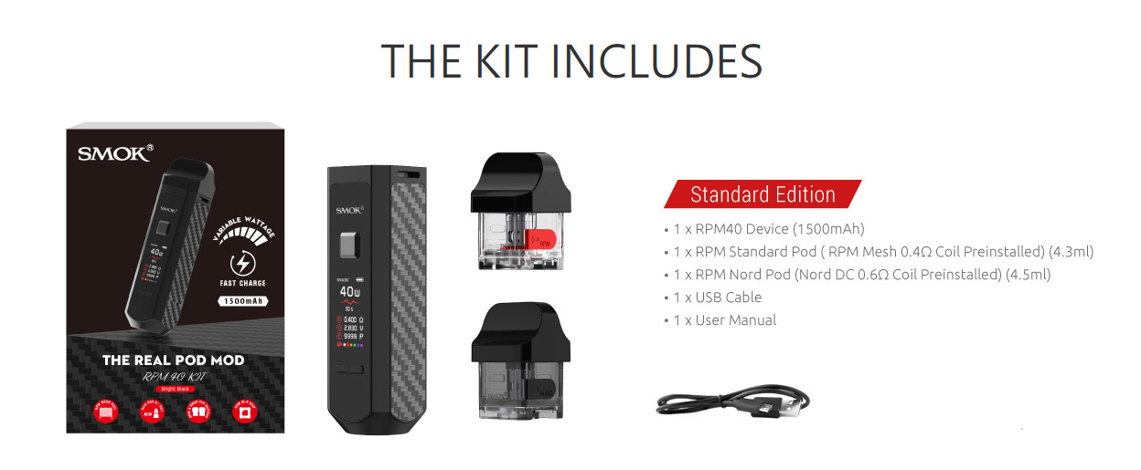 Smok RPM40 Pod Mod Kit