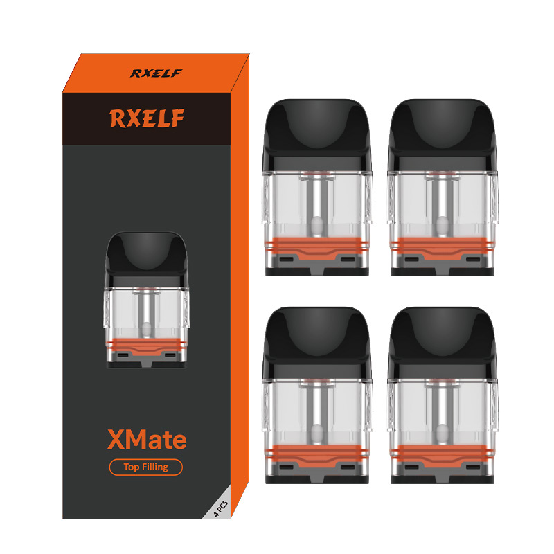 RXELF-XMate-Series-2.0-Top-Filling-Pod-Cartridge-For-RXELF-XMate-C-Kit---XROS-Series-Kits-2ml---3ml--4pcs-pack-1 RXELF XMate Series 2.0 Top Filling Pod Cartridge For RXELF XMate C Kit / XROS Series Kits 2ml / 3ml (4pcs/pack) - Image 1