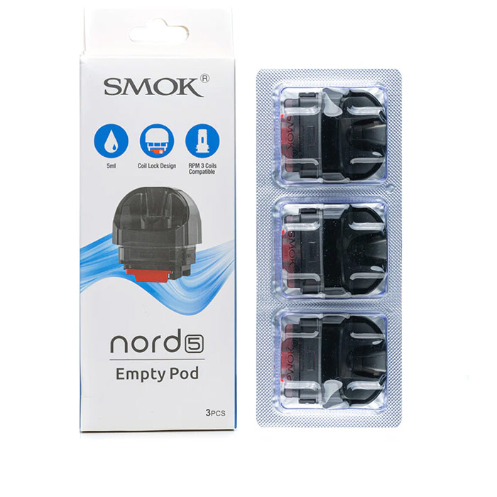 SMOK-Nord-5-Empty-Pod-Cartridge-1 SMOK Nord 5 Empty Pod Cartridge - Image 1