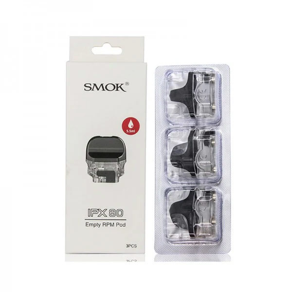 Smok-IPX80-RPM-Empty-Pod-Cartridge-5.5ml--3pcs-Pack-1 Smok IPX80 RPM Empty Pod Cartridge 5.5ml (3pcs/Pack) - Image 1