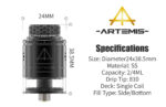 ThunderHead Creations Artemis RDTA V1.5 Atomizer 4ml - Image 3