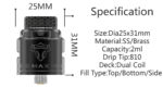 ThunderHead Creations Tauren Max RDA Atomizer 2ml - Image 7