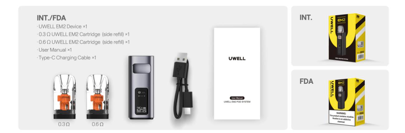 Uwell EM2 Pod System Kit