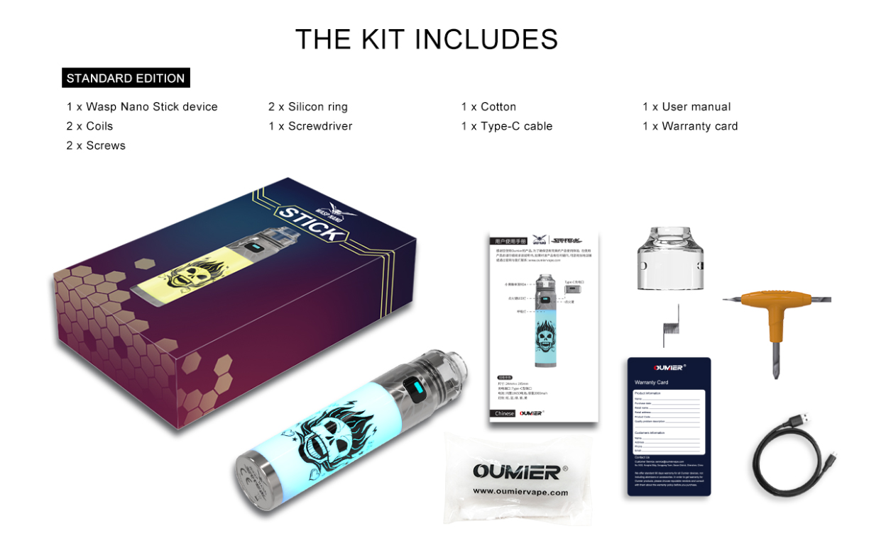 Oumier Wasp Nano Stick Kit