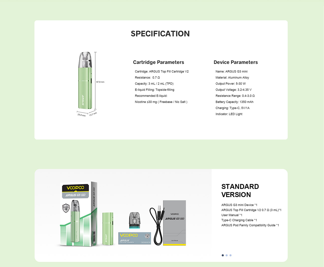 VOOPOO Argus G3 Mini