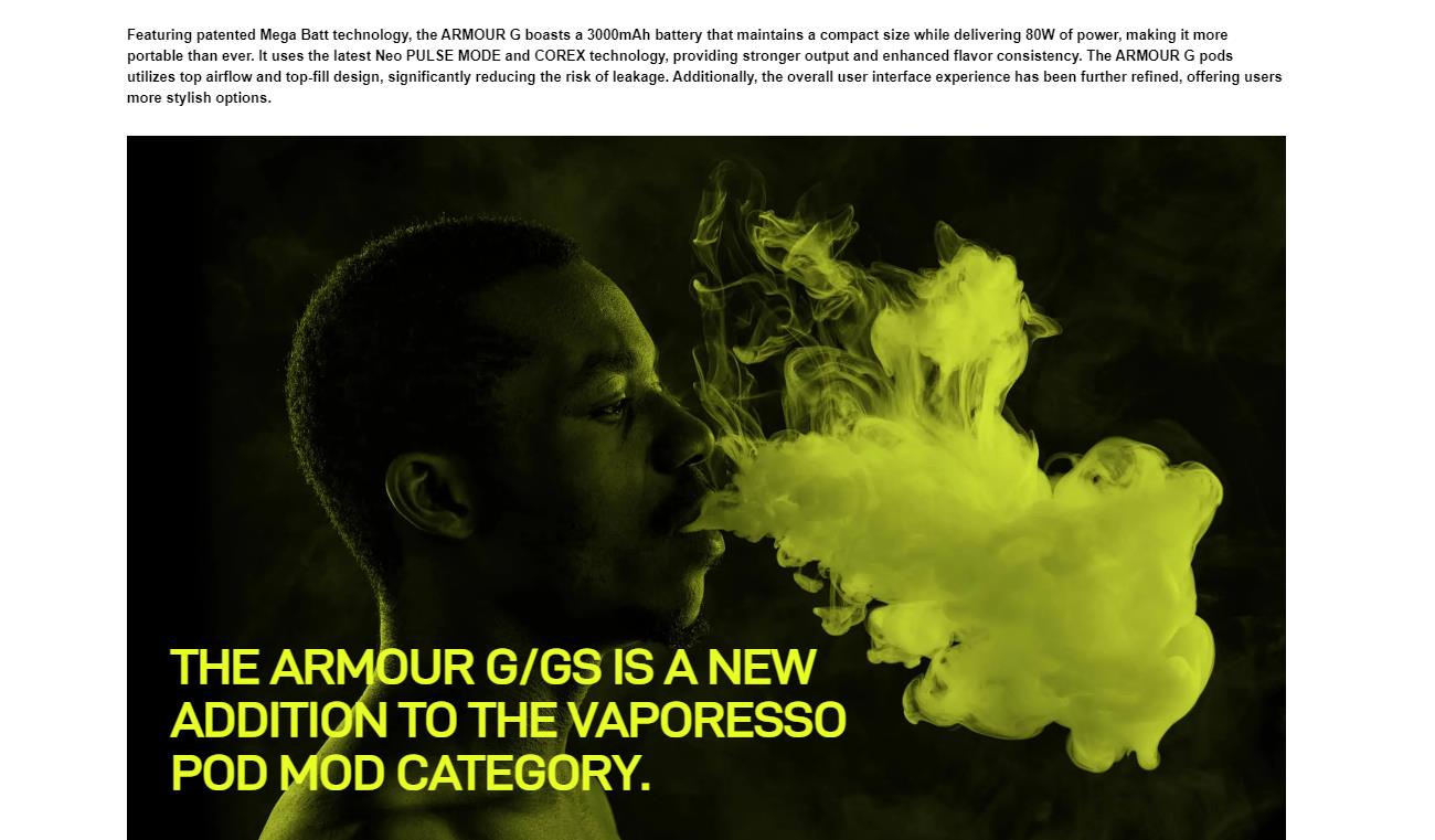 Vaporesso Armour G Pod Mod Kit