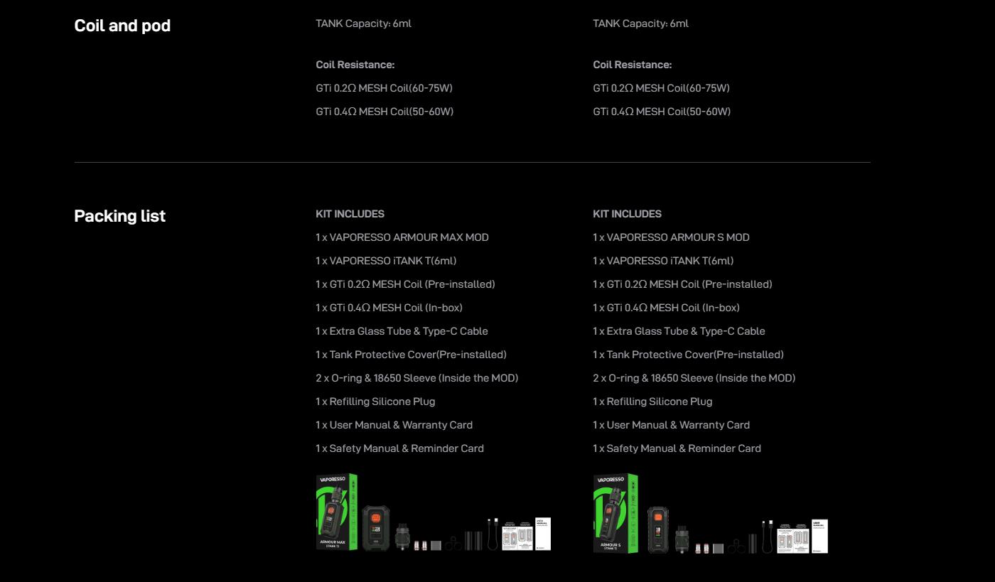 Vaporesso Armour S Kit