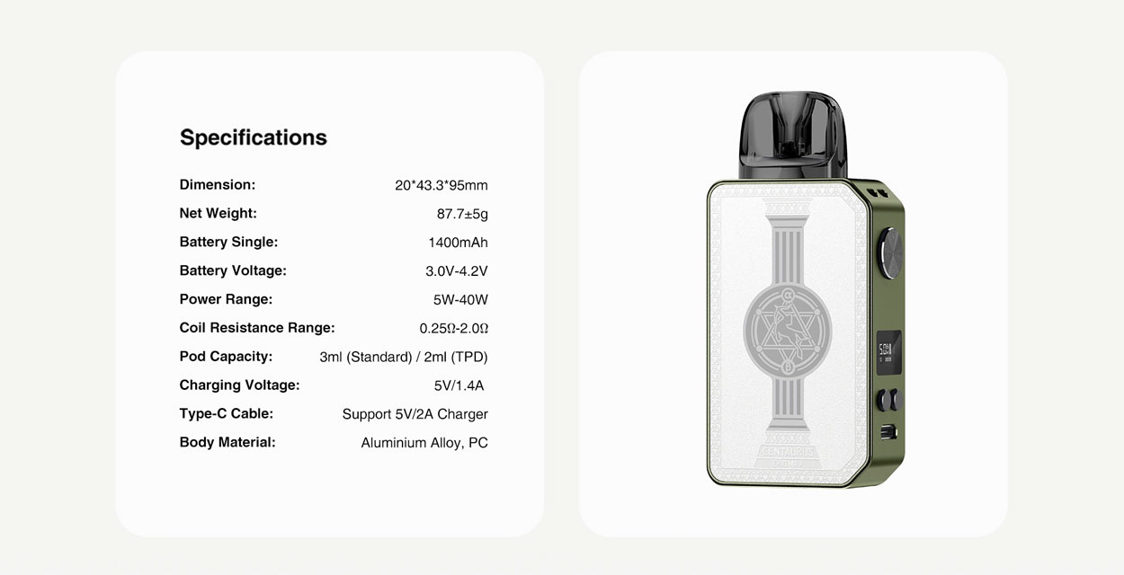 Lost Vape Centaurus E40 Max Pod Kit