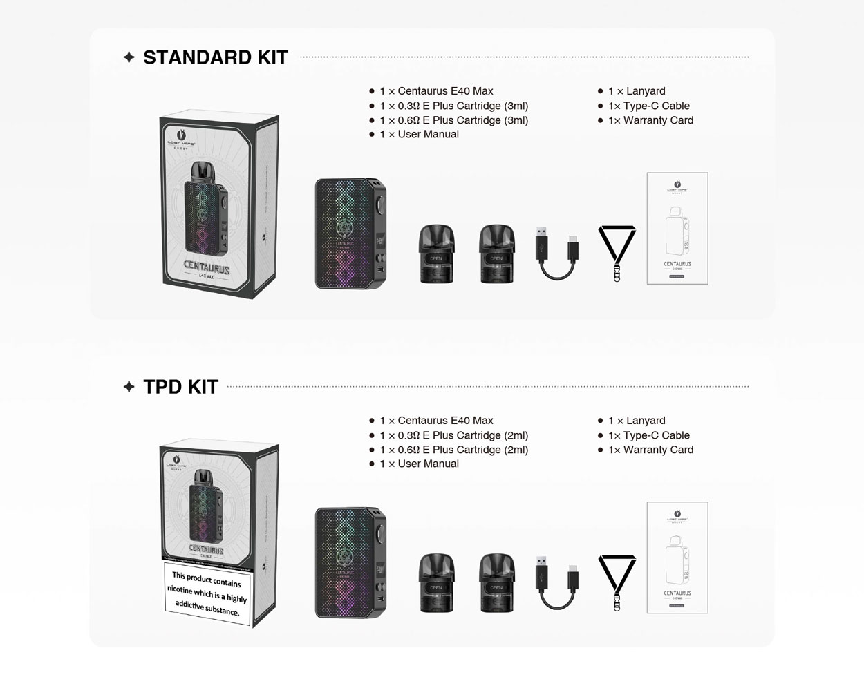 Lost Vape Centaurus E40 Max Pod Kit