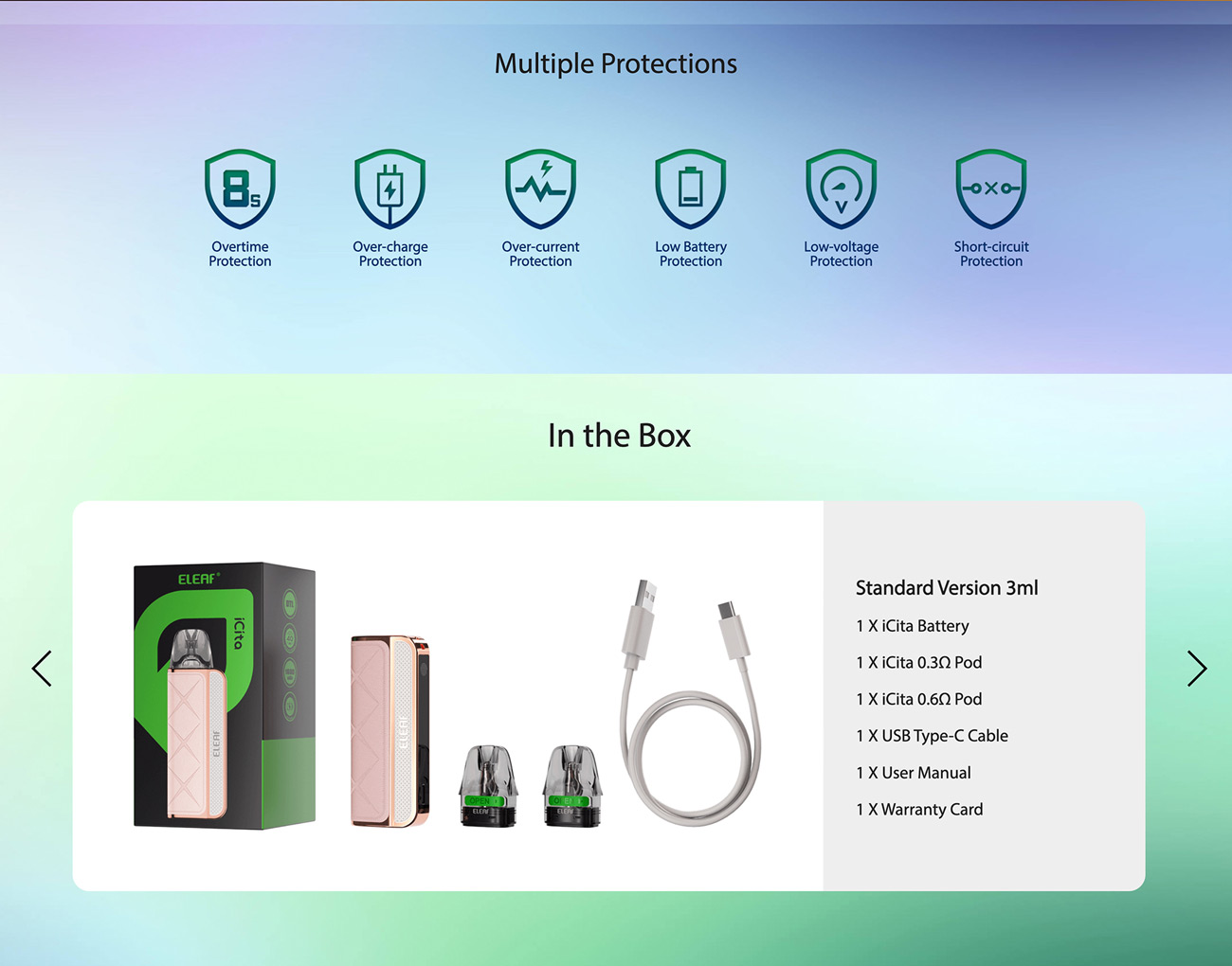 Eleaf iCita Pod System Kit