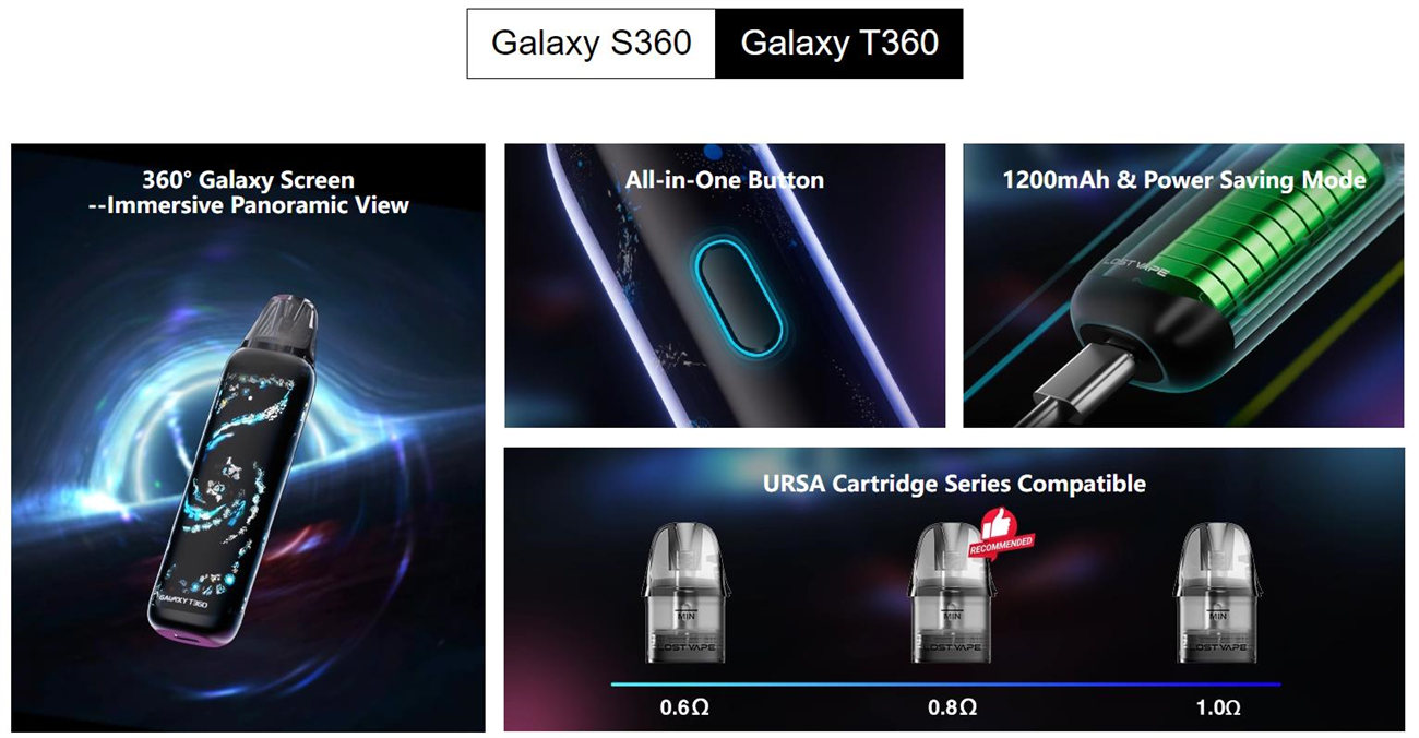 Vape Galaxy T360 Device