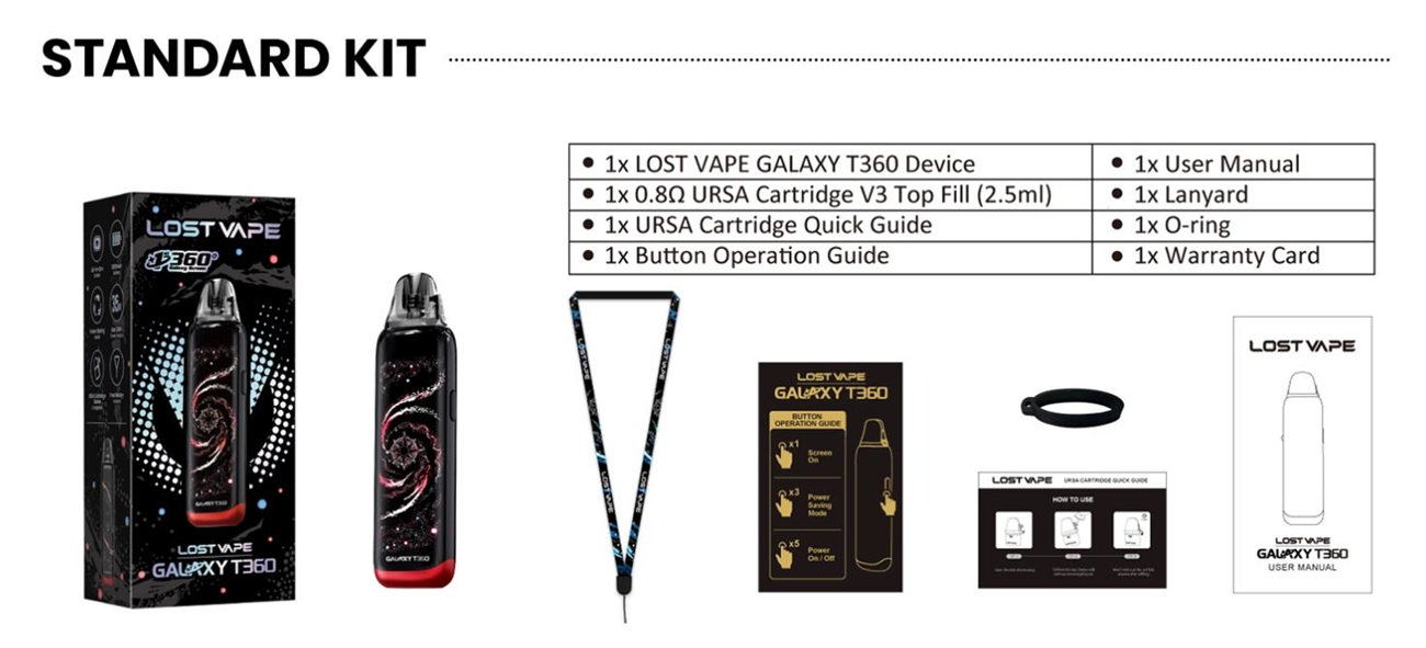 Vape Galaxy T360 Device