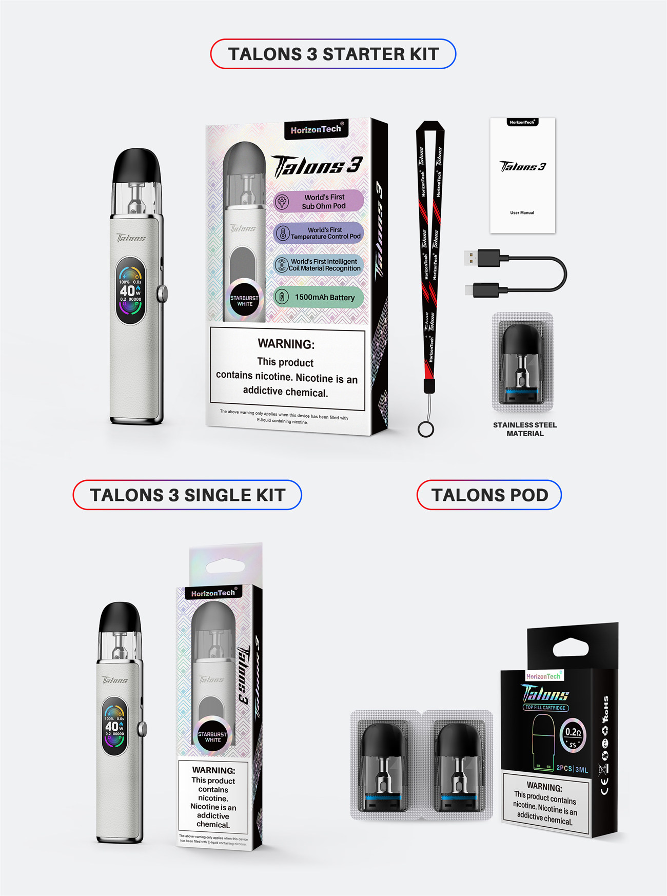 HorizonTech Talons 3 Pod