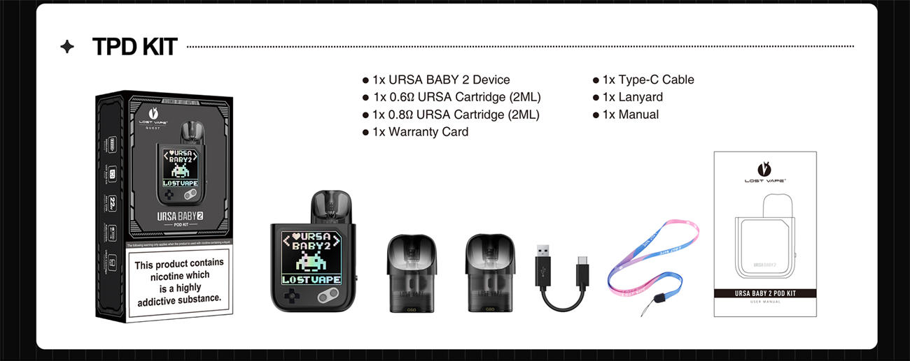 Lost Vape Ursa Baby 2 Pod