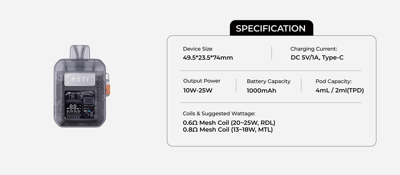 MOTI GO Pro Pod System Kit 