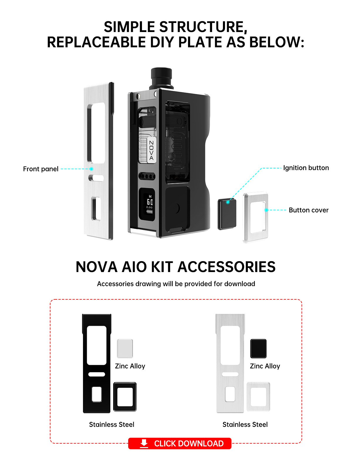 Vandy Vape Nova AIO Kit 60W