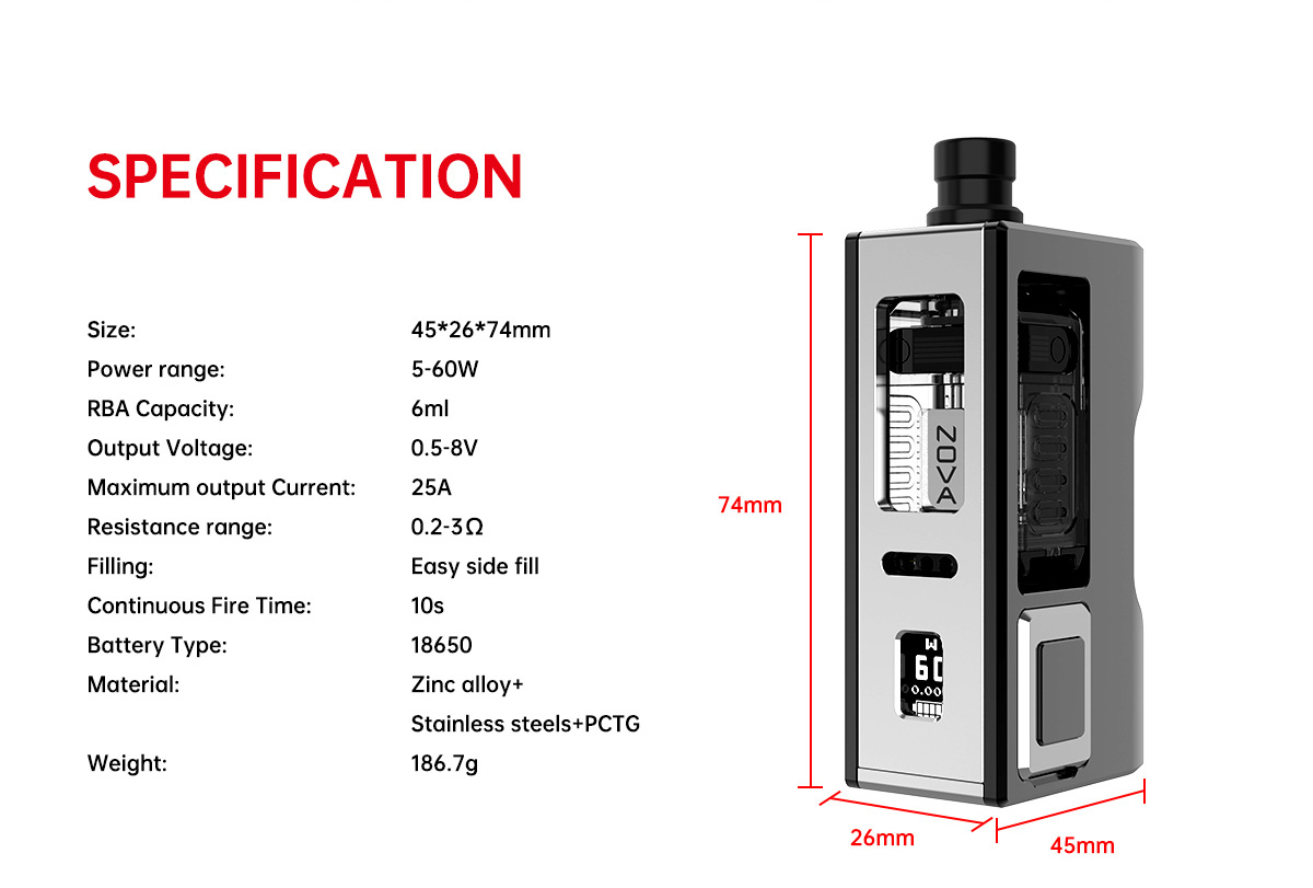 Vandy Vape Nova AIO Kit 60W