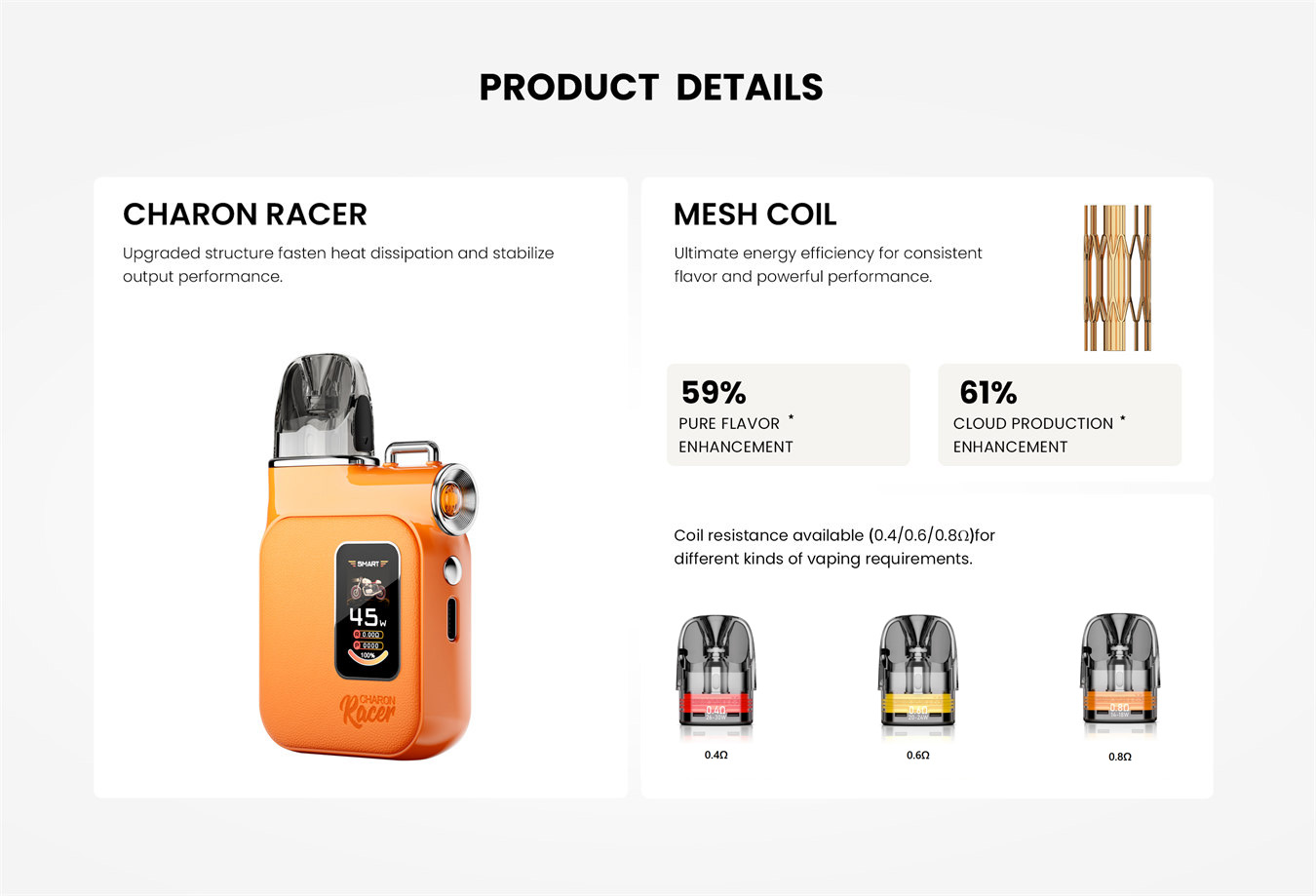 Smoant Charon Racer Pod 