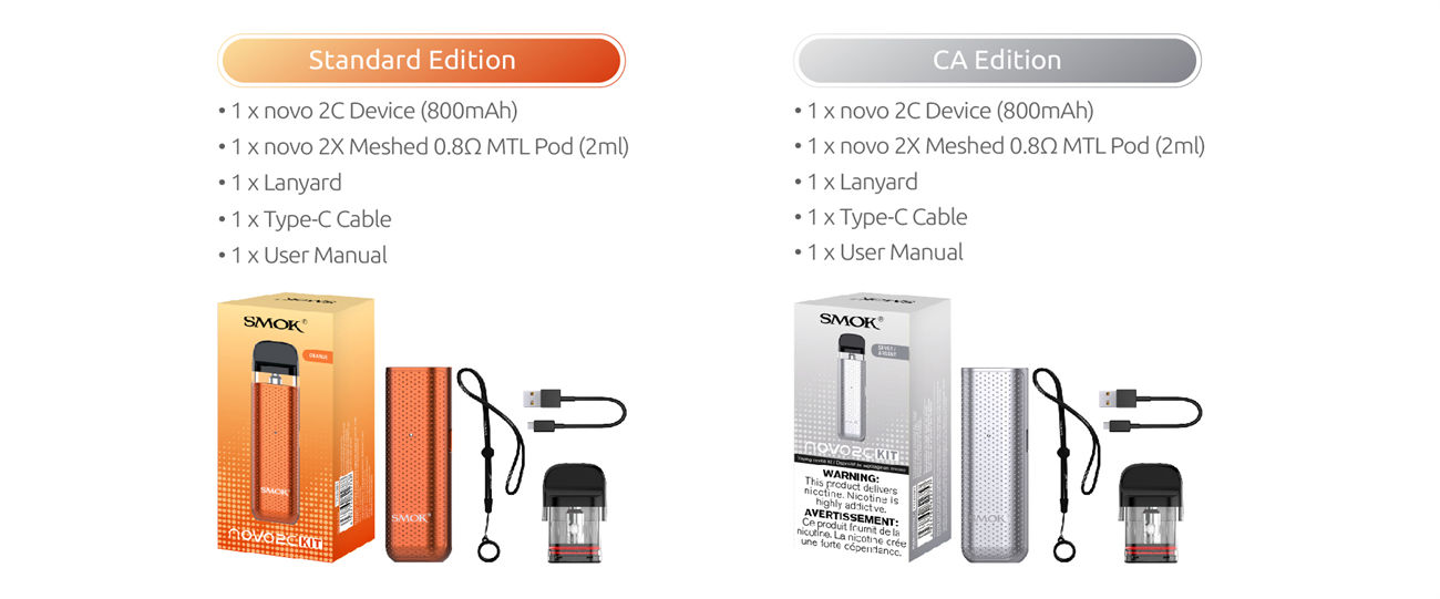 SMOK Novo 2C Pod System Kit