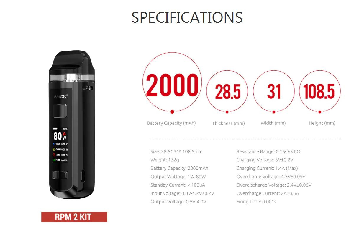 Smok RPM 2 80W Pod Mod Kit
