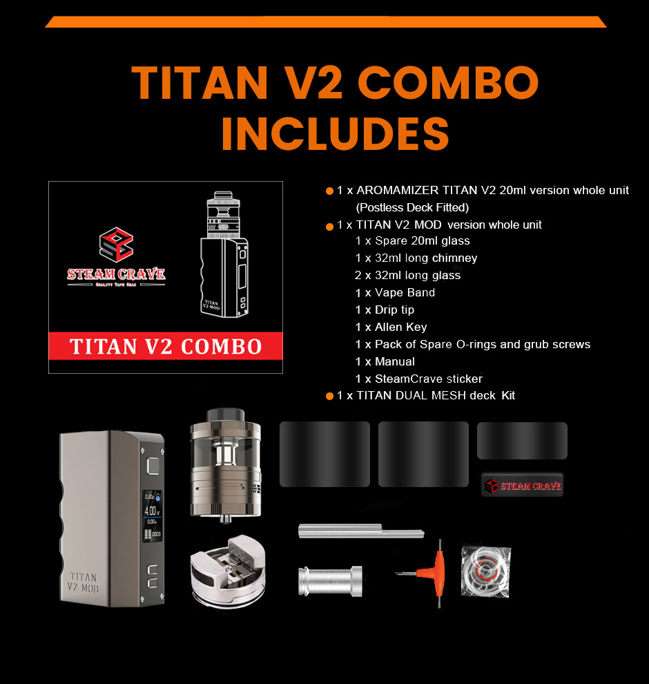 Steam Crave Titan V2 Combo