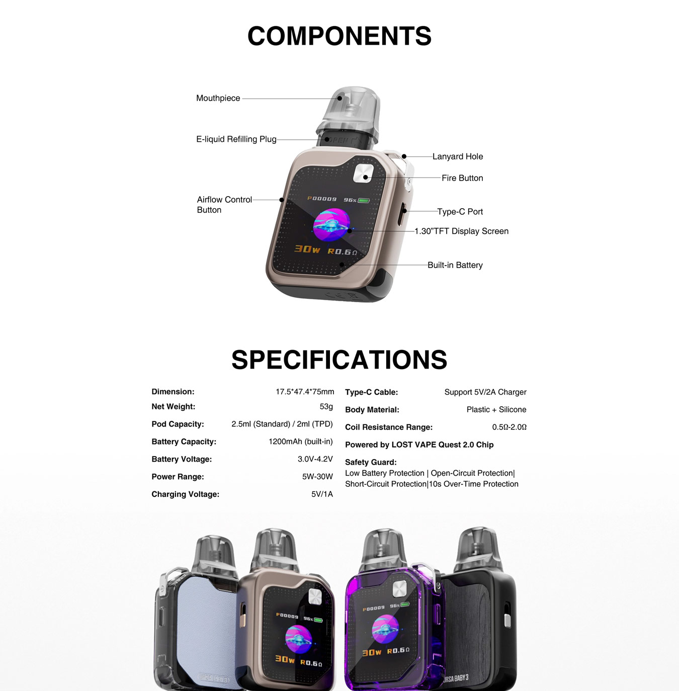 Lost Vape Ursa Baby 3 Kit