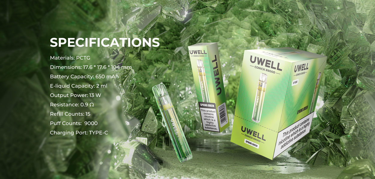 Uwell Conick R9000 Refillable Disposable Kit
