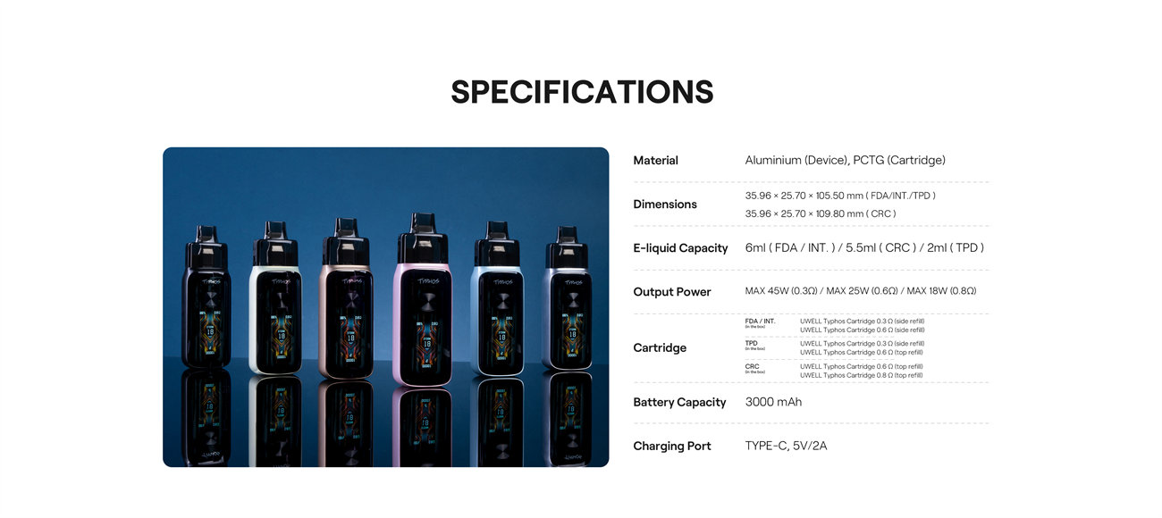 Uwell Typhos Pro Pod Kit