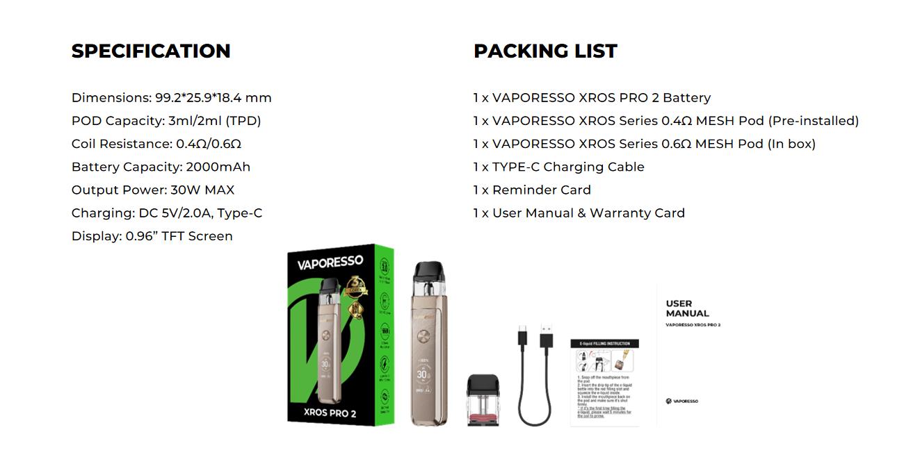 Vaporesso XROS PRO 2