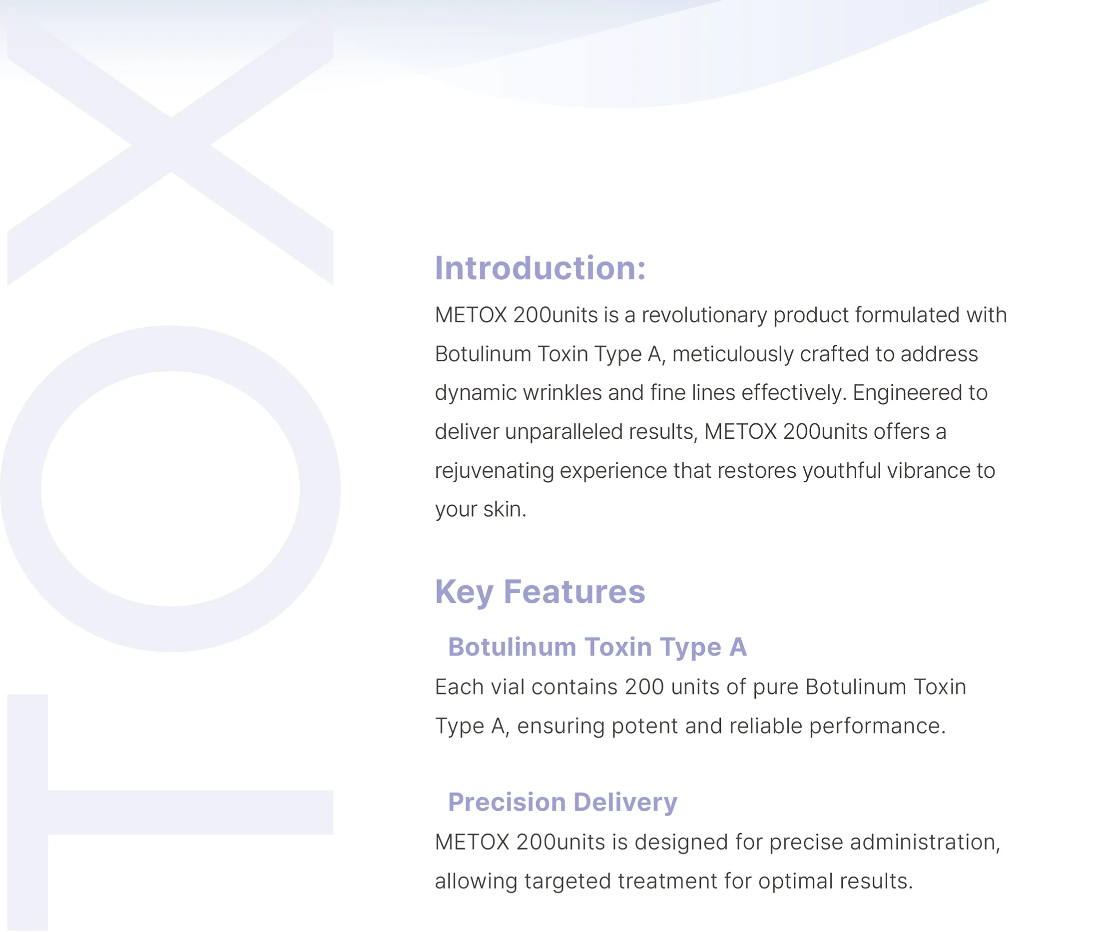 Metox 200U Brochure 2 01 809Fa230 - Botoderm
