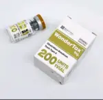 Authentic Wondertox 200 Units high capacity packaging by Chong Kun Dang showing premium Korean botulinum toxin type A