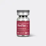High capacity lyophilized sterile powder vial of Redtox 200U prior to normal saline reconstitution