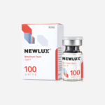 Vacuum-dried sterile powder vial of Newlux 100U prior to normal saline reconstitution