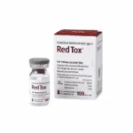 Authentic Redtox 100 Units packaging showing premium fast-acting South Korean botulinum toxin type A