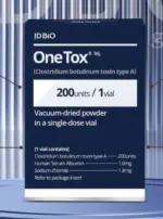 Authentic Onetox 200 Units high capacity packaging showing premium South Korean botulinum toxin type A