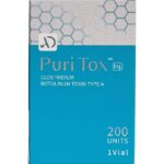 Authentic PURITOX 200 units high capacity packaging showing premium ultra-pure South Korean botulinum toxin type A